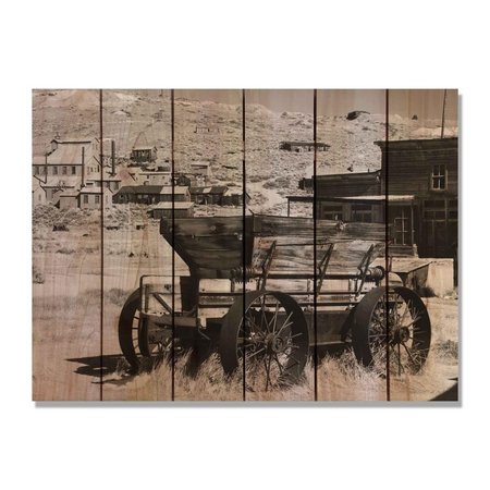 RICKI&APOSS RUGS 33 x 24 in. Old West Inside & Outside Cedar Wall Art RI268939